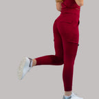 Pantalón Jogger Médico 901 Guinda Super Stretch para Mujer