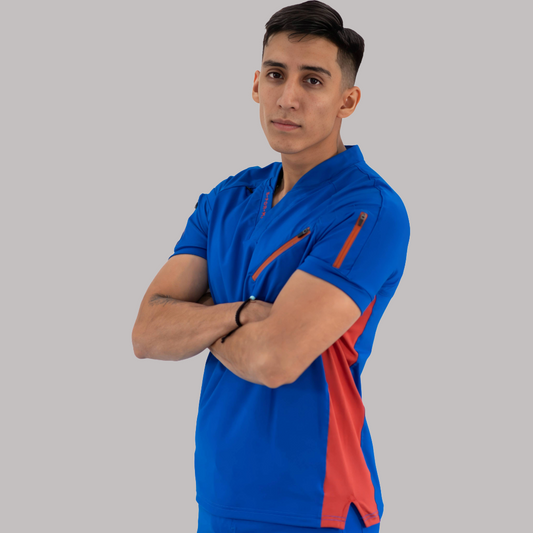 Filipina Super Stretch Hombre 905 Azul Rey/Chedron