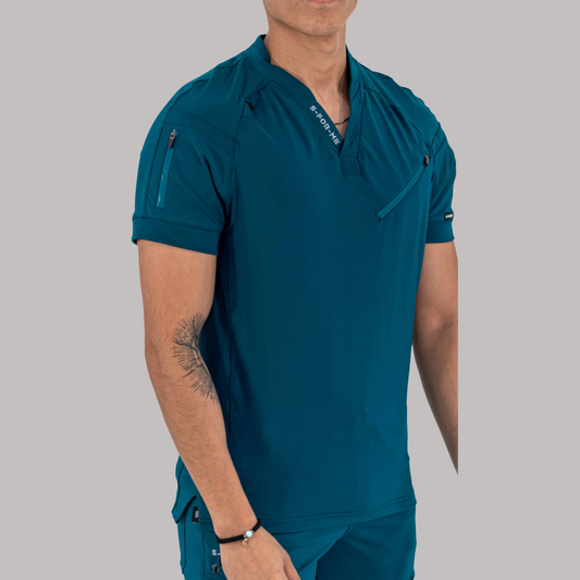 Filipina Quirúrgica Super Stretch Azul Caribe Hombre, Scrubs 905