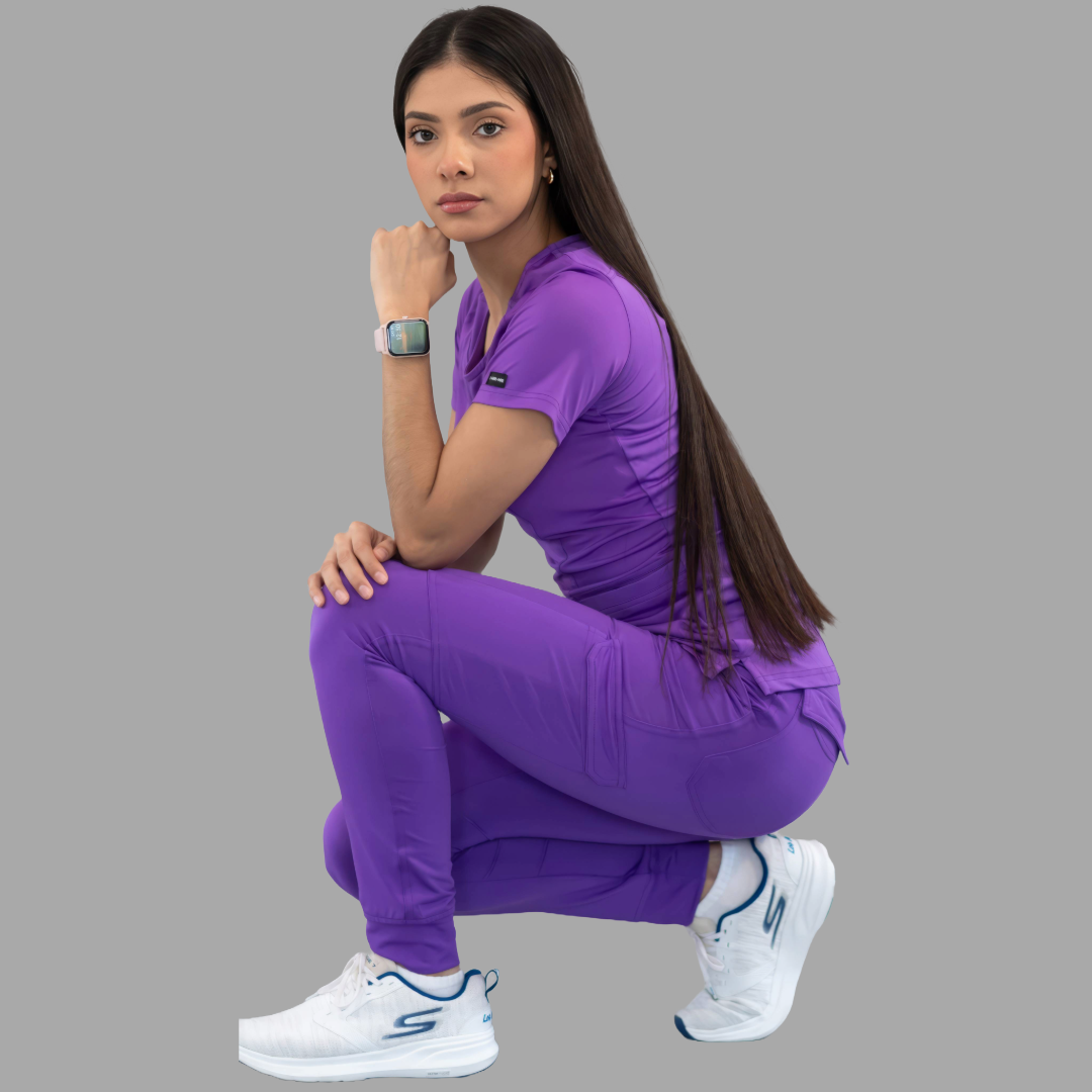 Filipina Quirurgica, Scrubs Mujer 901 Morado Super Stretch