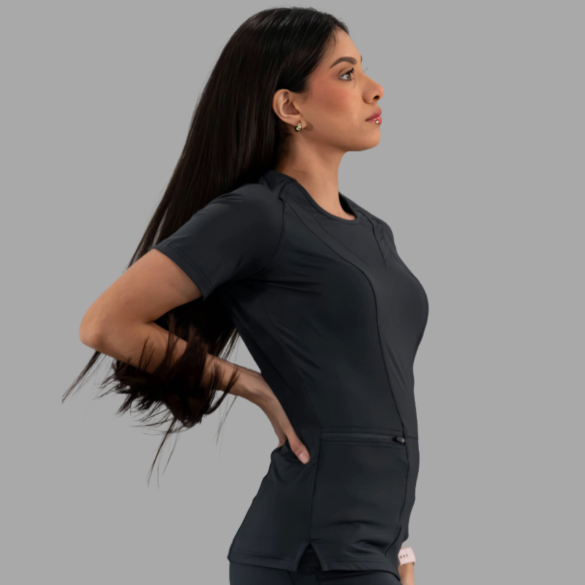 Conjunto Quirúrgico Mujer – Estilo 901 Negro | Super Stretch