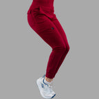 Pantalón Jogger Médico 901 Guinda Super Stretch para Mujer