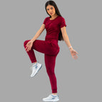 Pantalón Jogger Médico 901 Guinda Super Stretch para Mujer