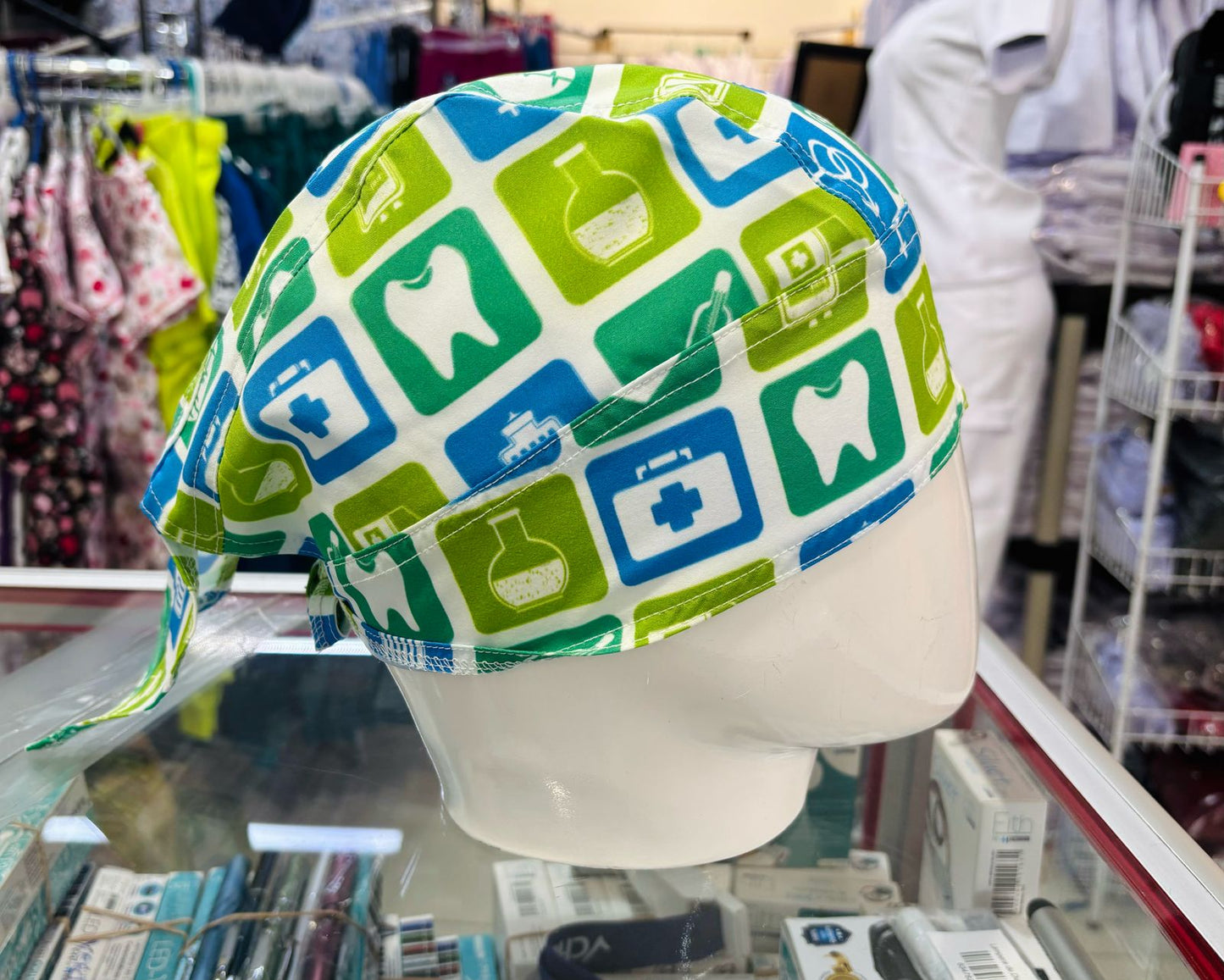 Gorro Quirúrgico Health Care Verde Fourways Unisex stretch
