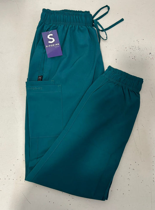 Jogger Quirúrgico 5 Bolsas Verde Botella Mujer F.W, Scrubs unico
