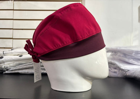 Gorro Quirúrgico Vino con Stretch Unisex