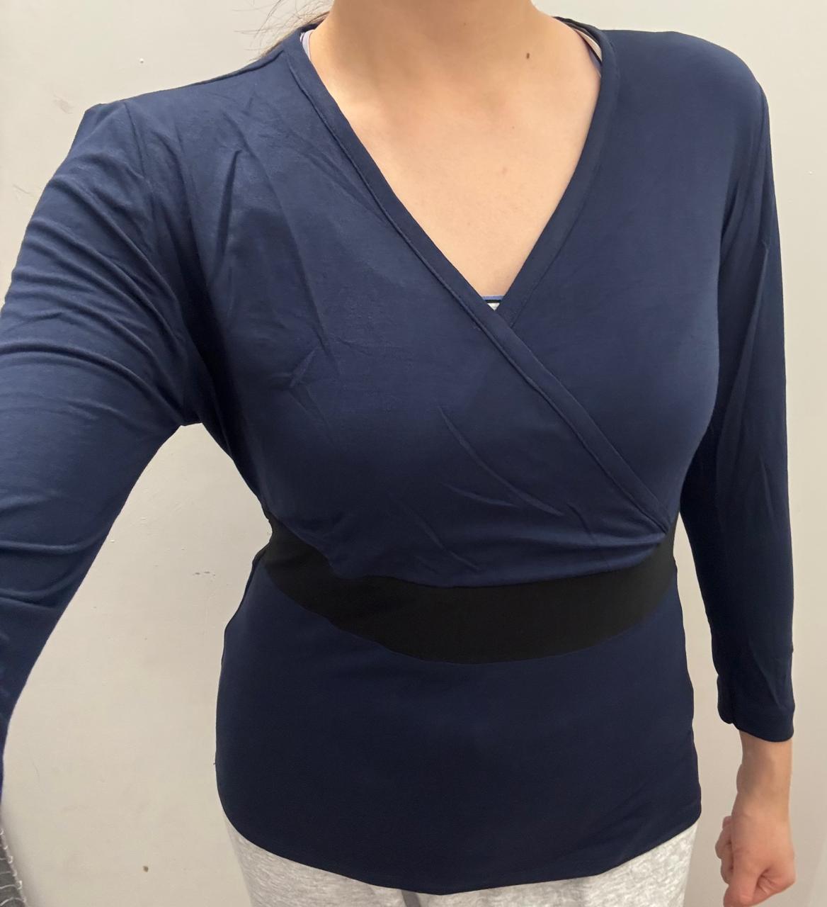 Filipina Azul Marino Dama sin Bolsas. Super stretch
