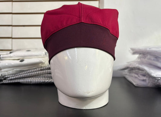 Gorro Quirúrgico Vino con Stretch Unisex