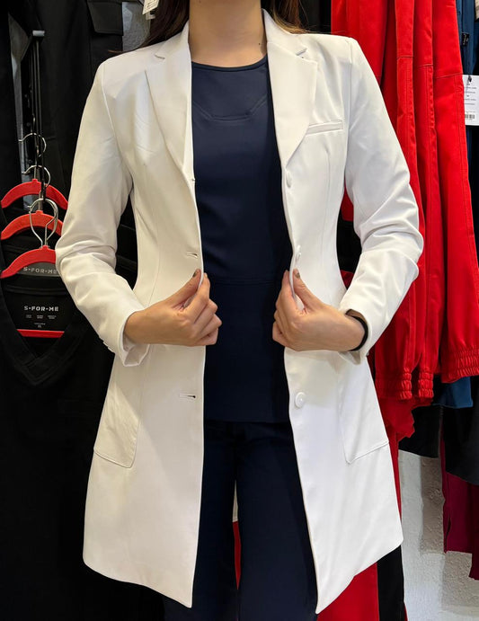 Saco Medico Stretch Alviero Antifluido Dama con Forro