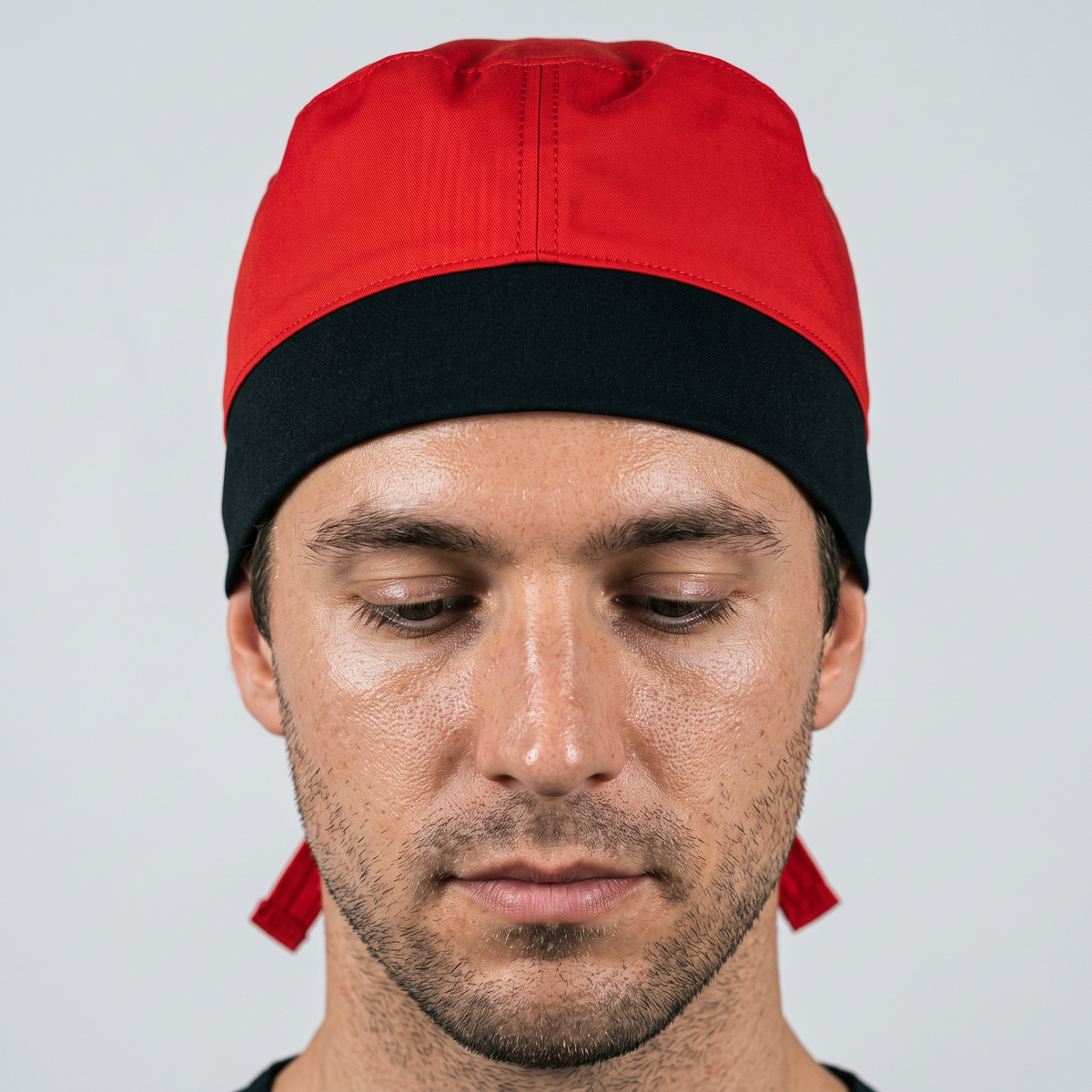 Gorro Quirúrgico Rojo Stretch Unisex Antifluido | Unitalla