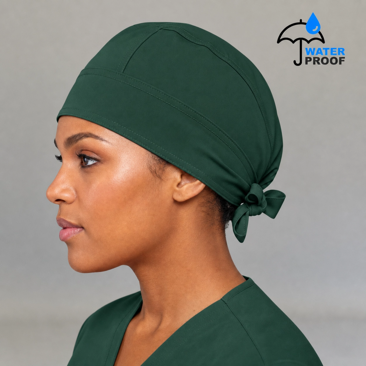 Gorro Quirúrgico Verde Botella Unisex Fourways