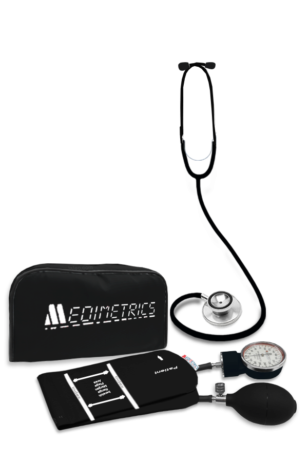 Simple ECO Baumanometer Kit. Red Aneroid