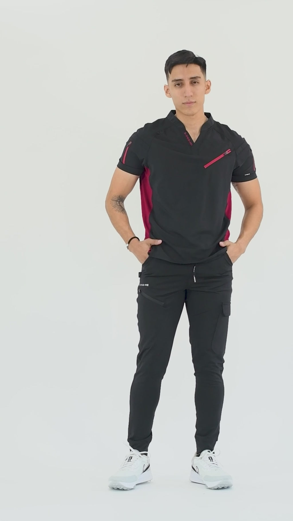 Conjunto Quirúrgico Hombre · Modelo 905 Super Stretch · Vino