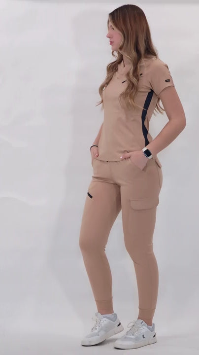 Vídeo de jogger mujer 905 beige