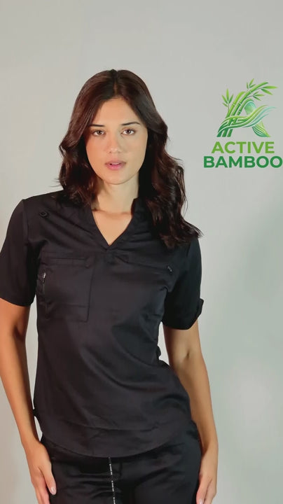 Women's Butter-Soft Touch Black Scrub Jogger Pants Style 511