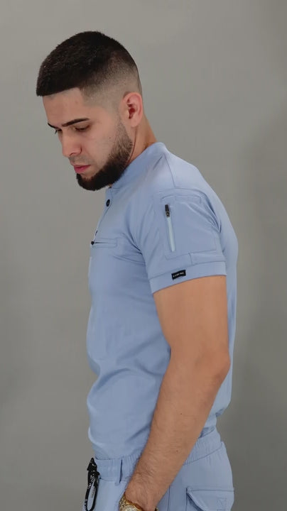Filipina Quirúrgica Azul Plumbago Hombre, Scrubs 901 Super Stretch
