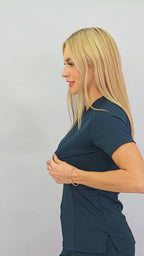 Filipina Quirúrgica Mujer Est. 902 | Azul Marino Super Stretch