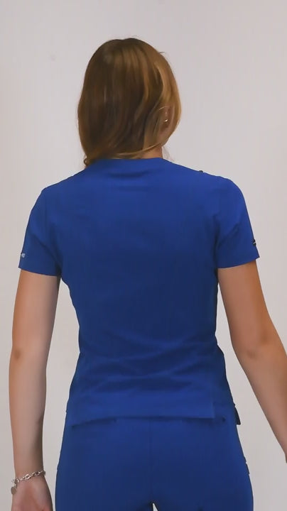 Filipina Quirúrgica Azul Rey Mujer Antifluido Scrubs 300