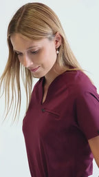 Filipina Quirúrgica 915 Mujer Super Stretch Vino