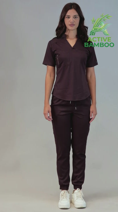Women's Deep Purple Scrub Top Style 511 – Butter-Soft Touch