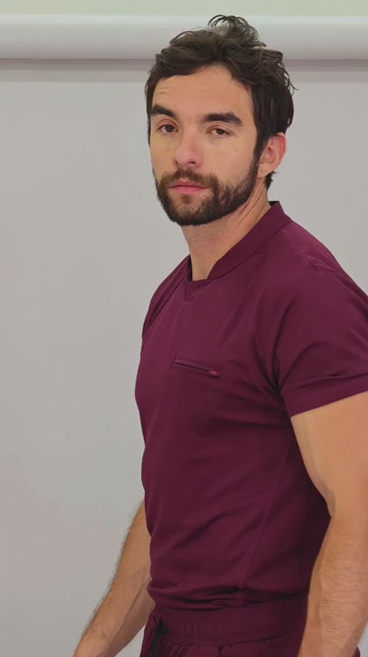 Jogger Est. 910 Quirurgico Hombre Vino Super Stretch, Scrubs 910