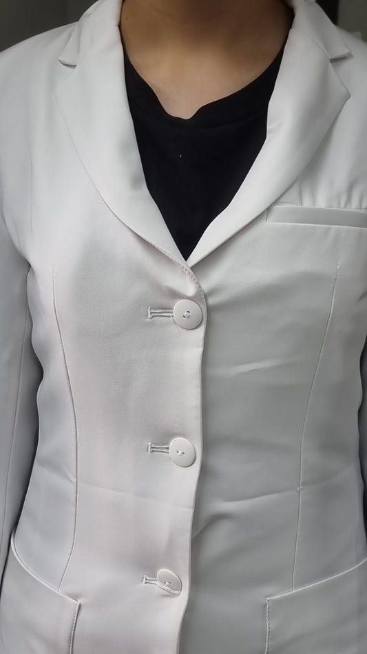 Saco Medico Stretch Alviero Antifluido Dama con Forro
