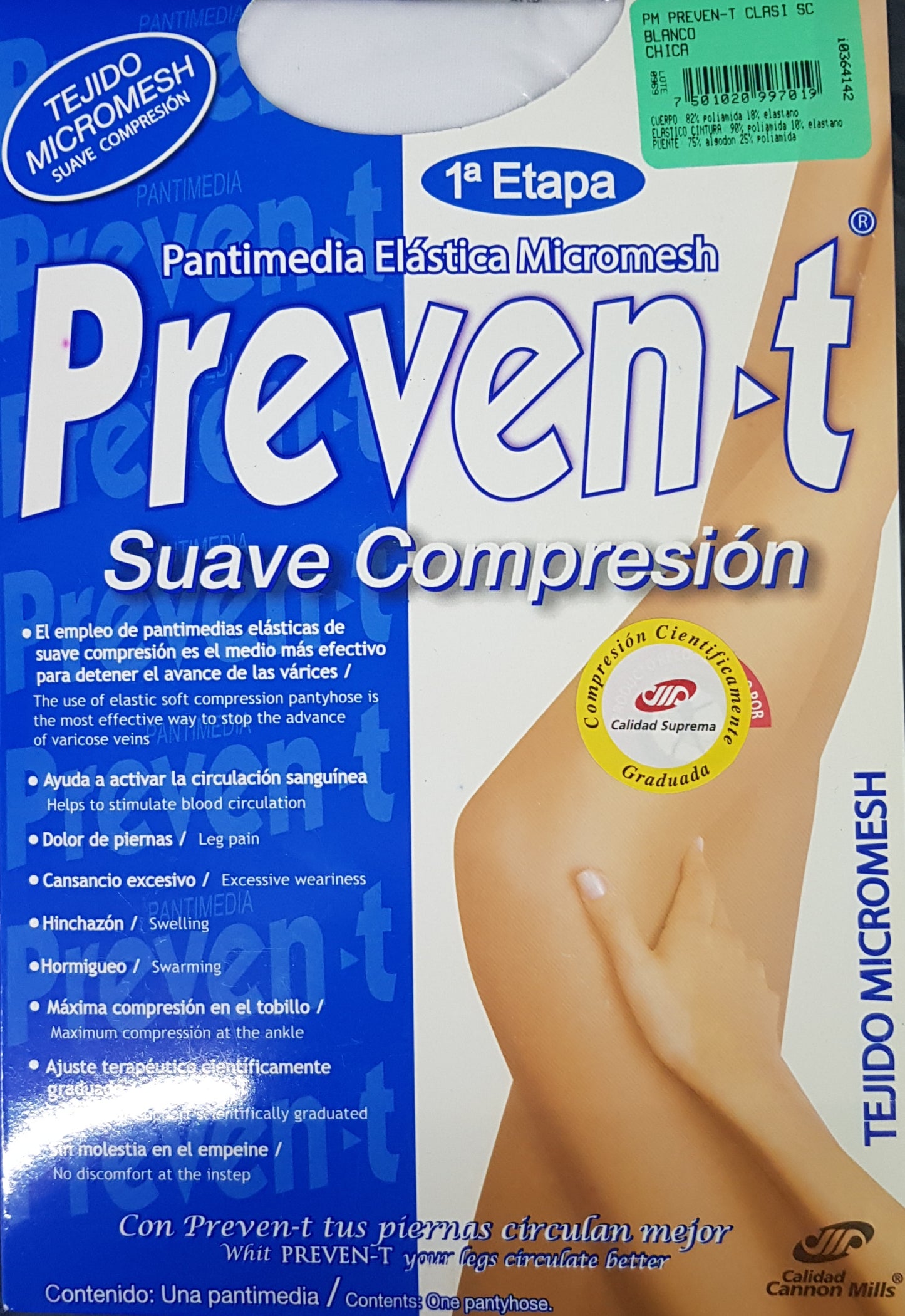 Pantyhose Prevent White Soft Compression