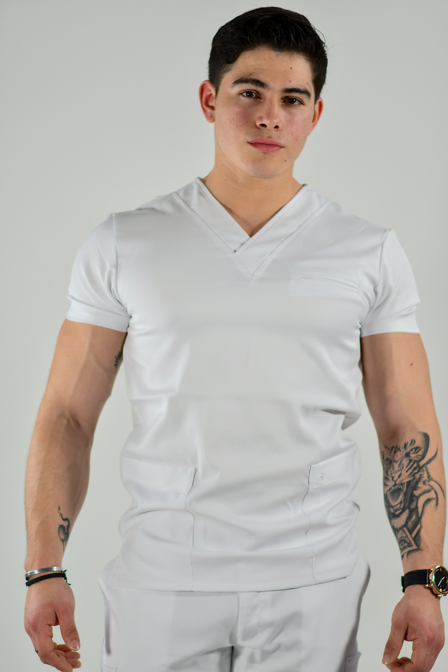 Top FIT 501 Man Alviero anti-fluid stretch White