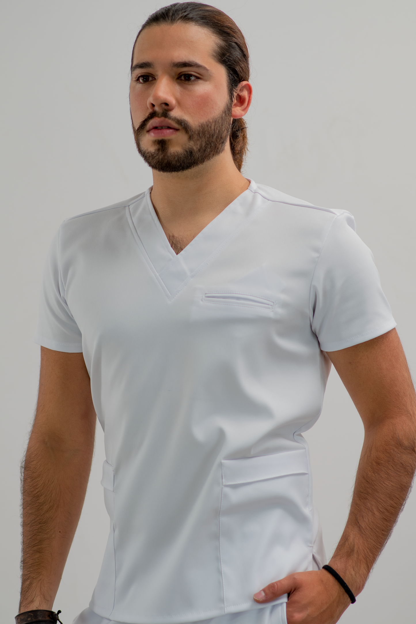 Top FIT 501 Man Alviero anti-fluid stretch White