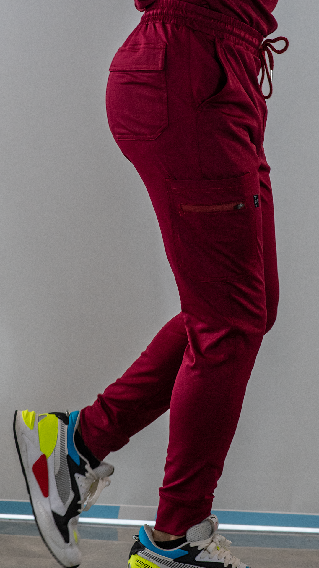 Men’s Scrub Jogger 901 Super Burgundy Stretch