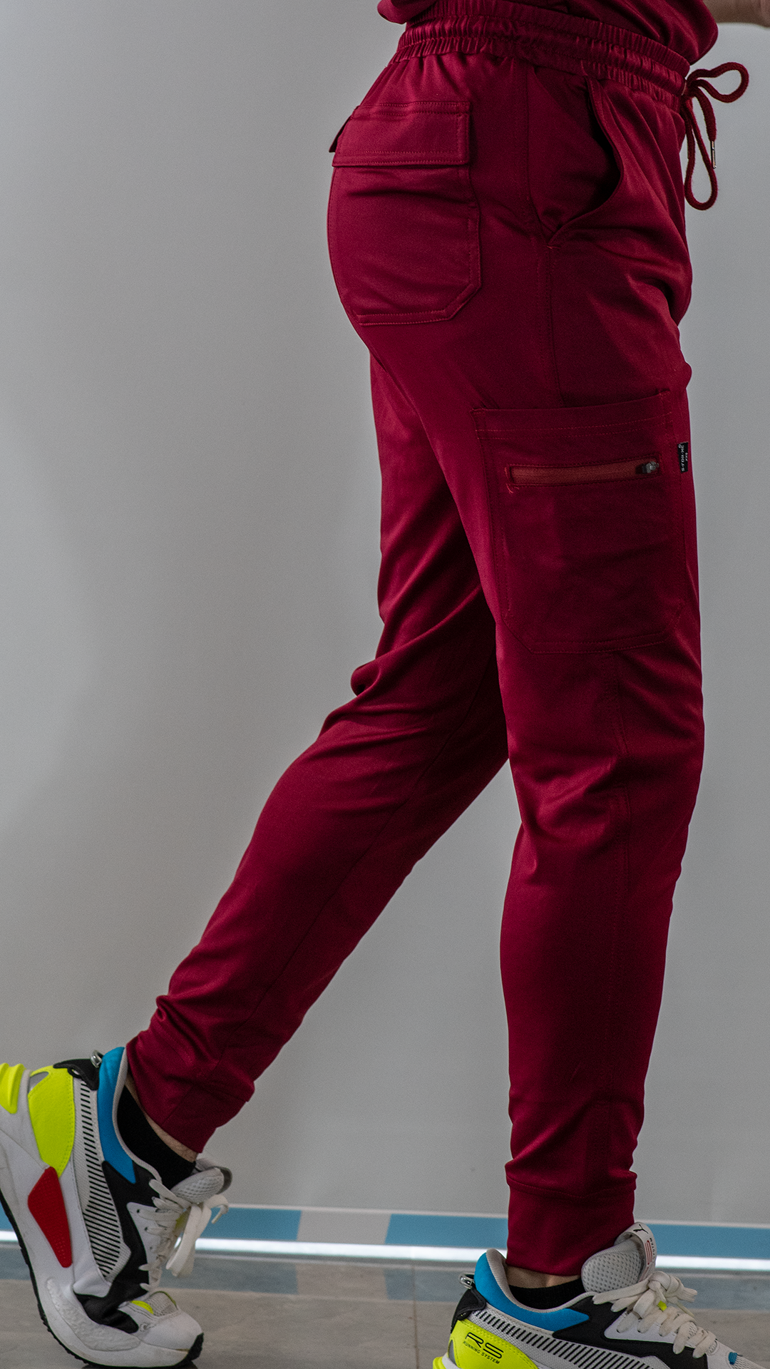 Men’s Scrub Jogger 901 Super Burgundy Stretch