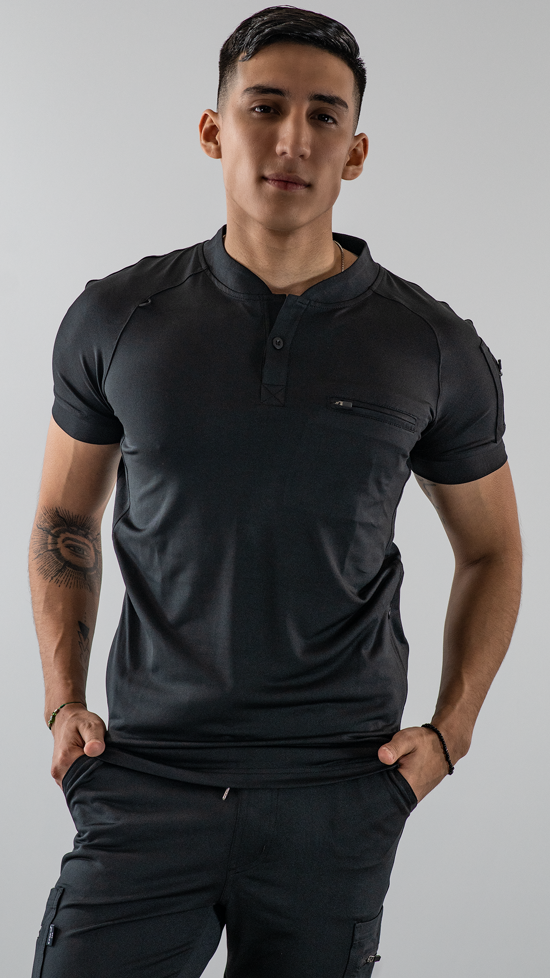Filipina Quirurgica Hombre 901 Negra Super Stretch
