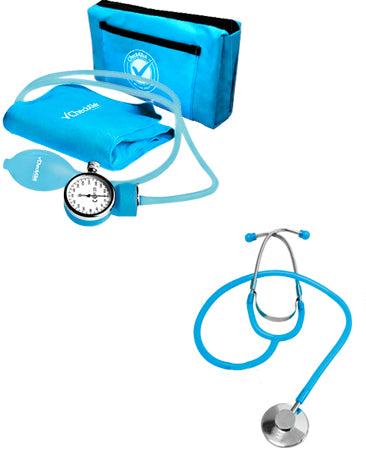 ECO Baumanometer Kit. Sky Blue Aneroid