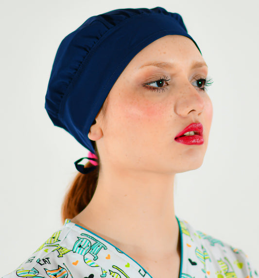 Gorro Quirúrgico Azul Marino Fourways Unisex stretch