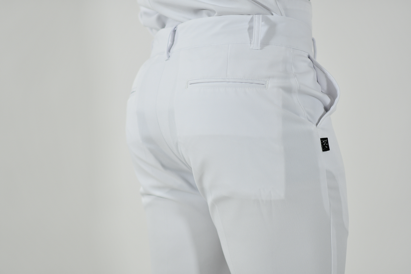 Pantalon Pretina Alviero Stretch Caballero Blanco Antifluido